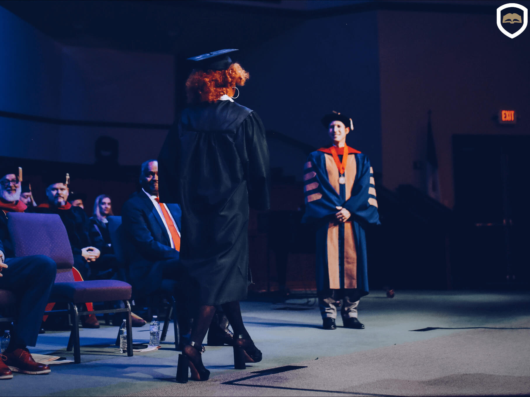 Luther Rice graduate on stage